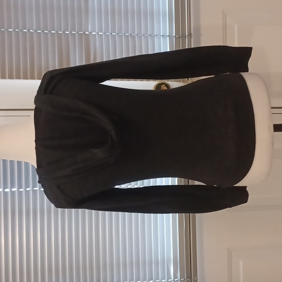 4/$30 Black Hooded Long Sleeve Tee - Size XS - Picture 4 of 7